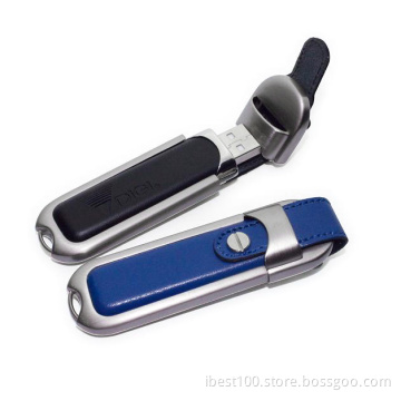 New Hot Leather Swivel Drives, USB Flash Drive, Christmas Gifts